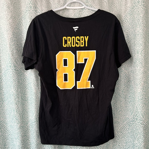 NWT Women's XL Fanatics Pittsburgh Penguins #87 Sidney Crosby V-Neck T-Shirt - Picture 4 of 4